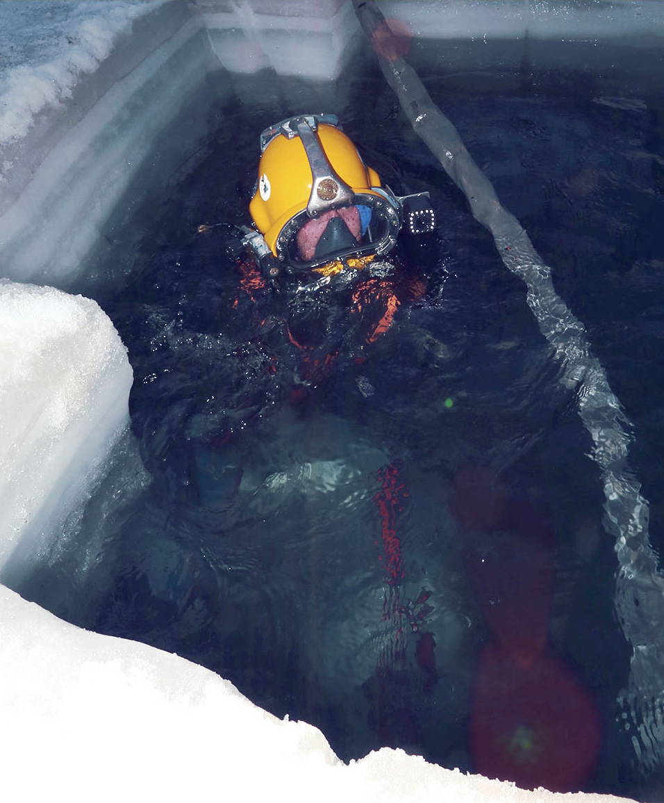 Man in scuba diving gear